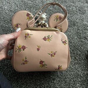 Floral Tan Handbag